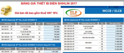 Bảng giá thiết bị điện Shihlin Thiên Lộc Phát