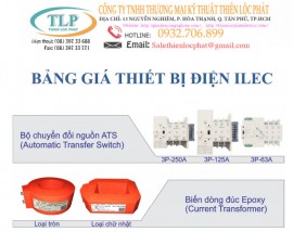 Bảng giá thiết bị điện ILEC 2016 Thiên Lộc PHát