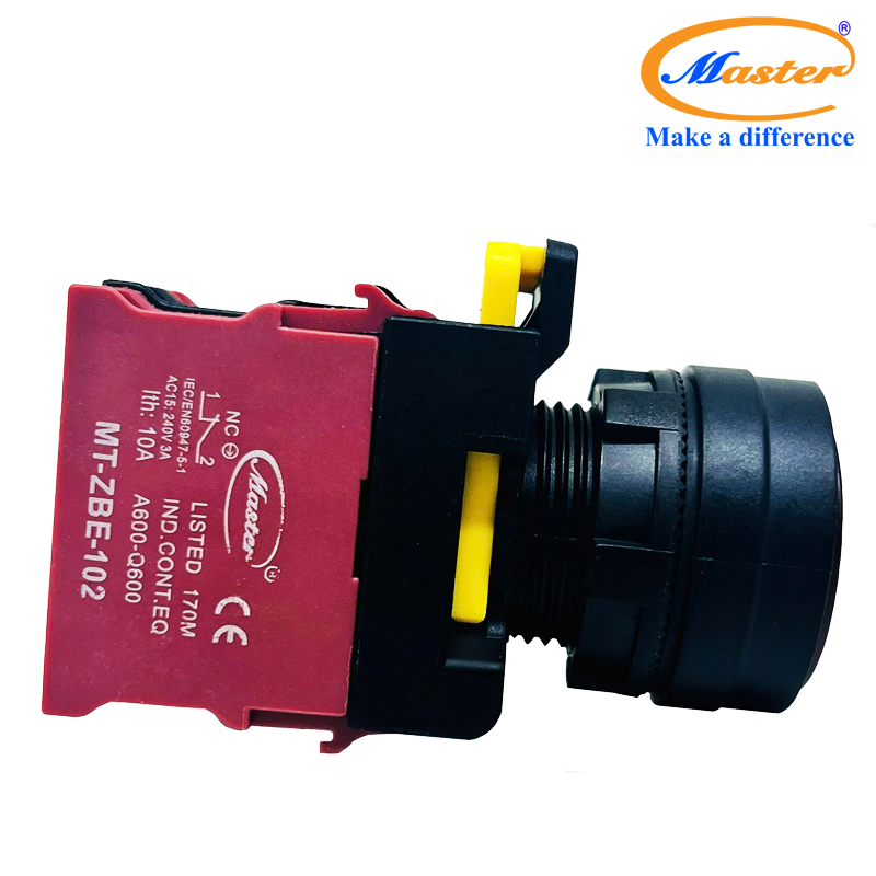 Nút Nhấn OFF Có Đèn Màu Đỏ Master - Loại Tự Giữ