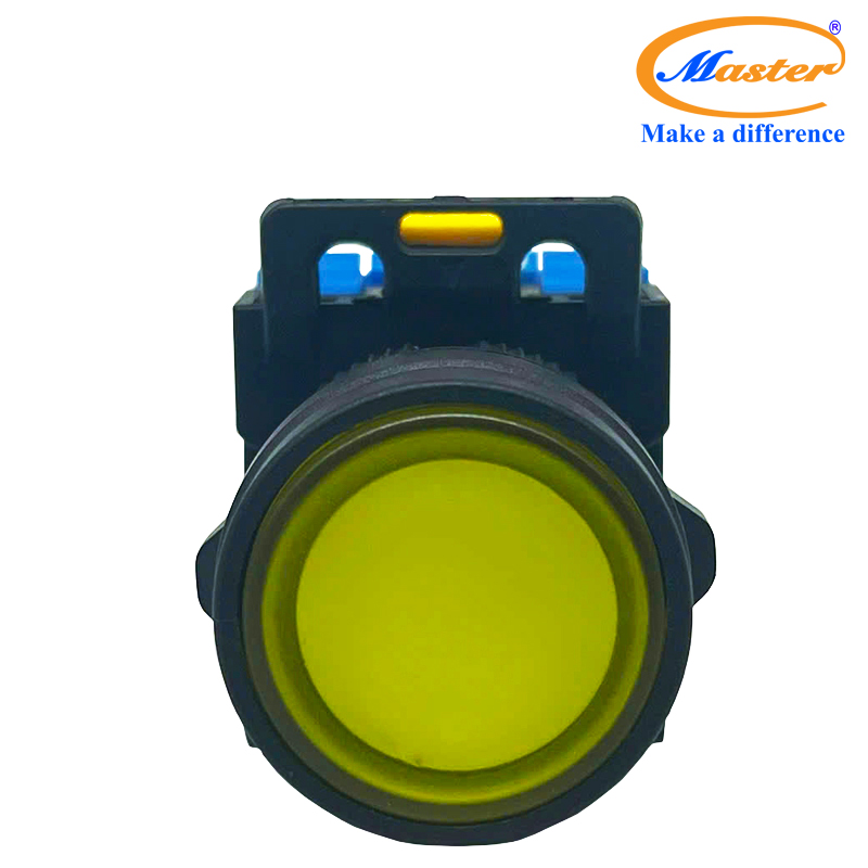 Nút Nhấn Reset Có Đèn Màu Vàng Master - Loại Tự Giữ
