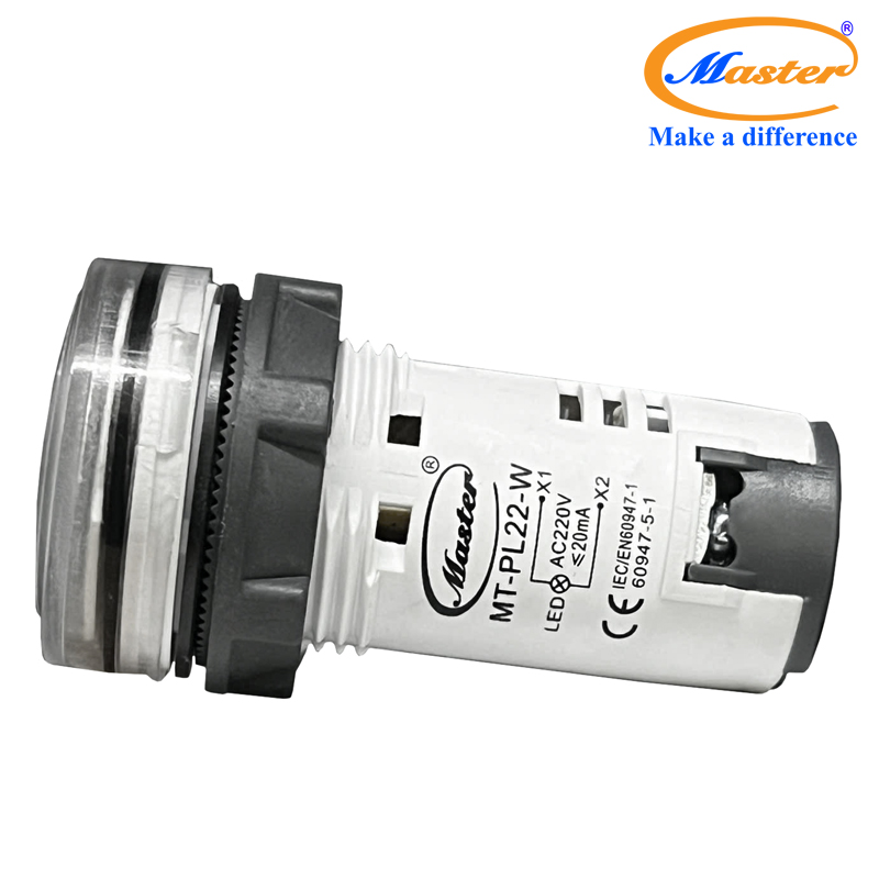 Đèn báo led trắng Master