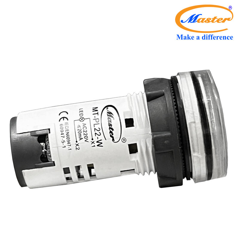 Đèn báo led trắng Master