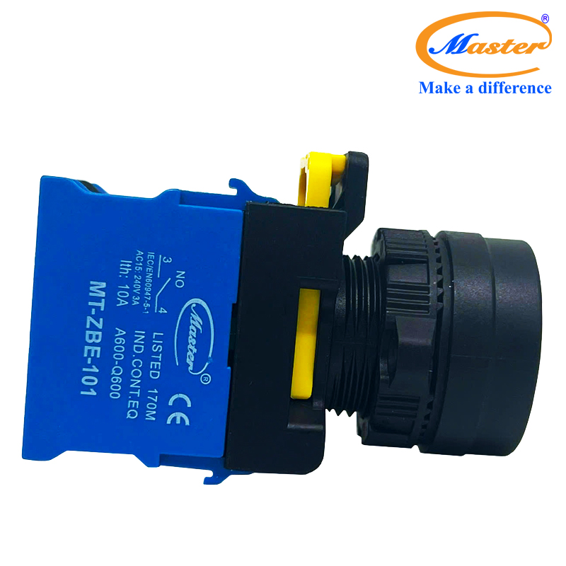 Nút Nhấn Reset Có Đèn Màu Vàng Master - Loại Tự Giữ