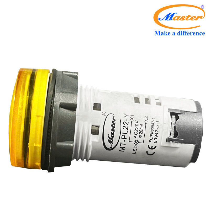 Đèn báo led vàng Master