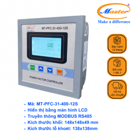 Bộ Điều Khiển Tụ Bù Hệ Số Công Suất MT-PFC-31-400-12S Master