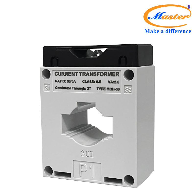 Biến dòng đo lường hộp nhựa MBH-30 50/5A Master