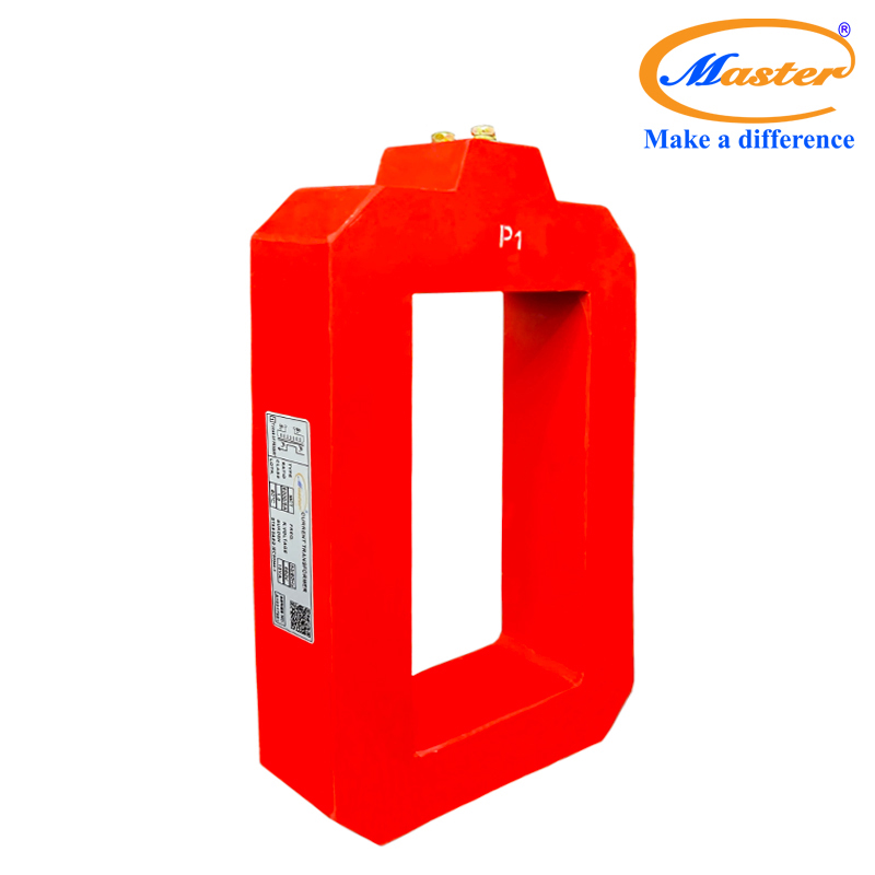 Biến dòng đo lường MCT 6000/5A Master - đúc epoxy vuông đỏ