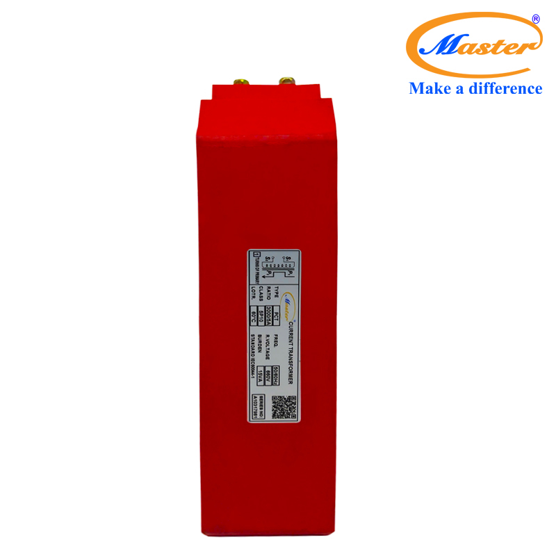 Biến dòng bảo vệ PCT 3000/5A Master - đúc Epoxy vuông đỏ