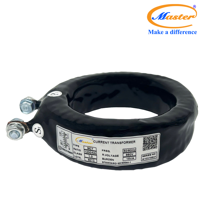 Biến dòng đo lường MCT 1200/5A Master - đúc epoxy đen tròn