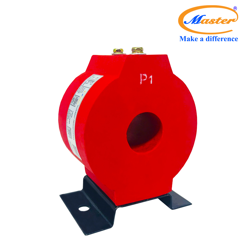 Biến dòng đo lường MCT 100/5A Master - đúc epoxy đỏ tròn