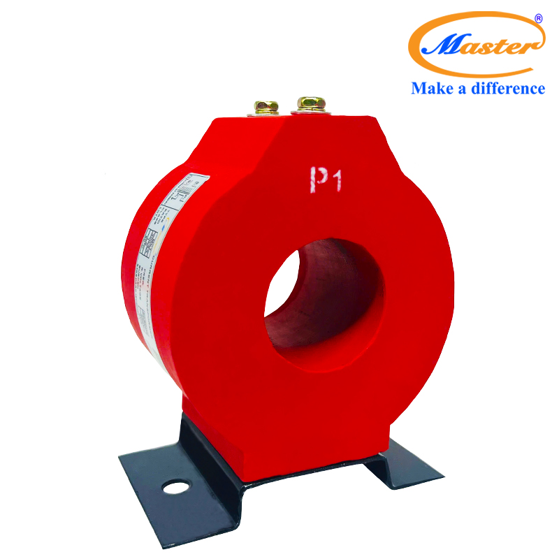 Biến dòng đo lường MCT 200/5A Master - đúc epoxy đỏ tròn