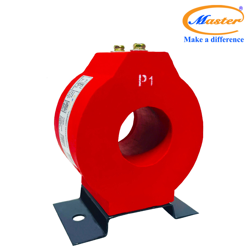 Biến dòng đo lường MCT 300/5A Master - đúc epoxy đỏ tròn