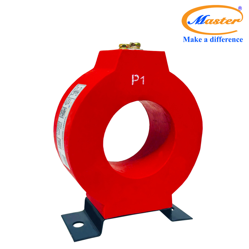 Biến dòng đo lường MCT 630/5A Master - đúc epoxy đỏ tròn