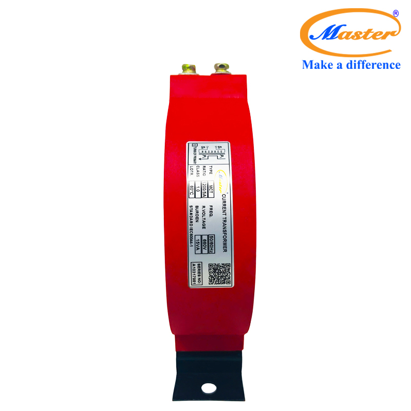 Biến dòng đo lường MCT 1200/5A Master - đúc epoxy đỏ tròn
