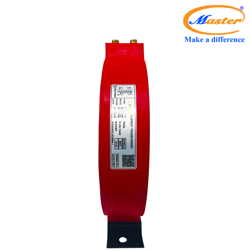 Biến dòng đo lường MCT 3000/5A Master - đúc epoxy đỏ tròn