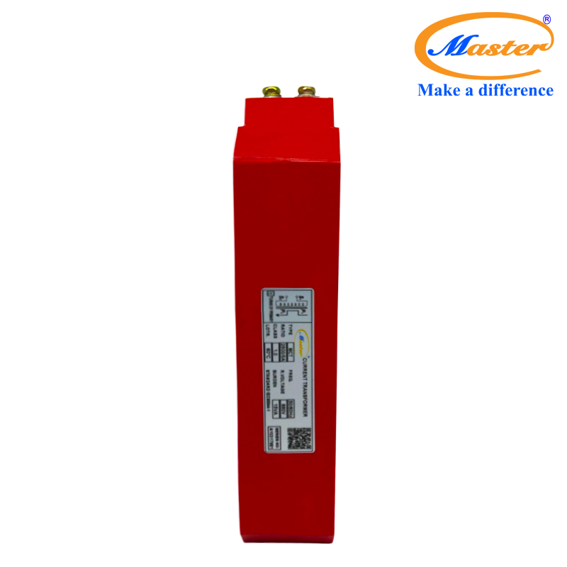 Biến dòng đo lường MCT 2500/5A Master - đúc epoxy vuông đỏ