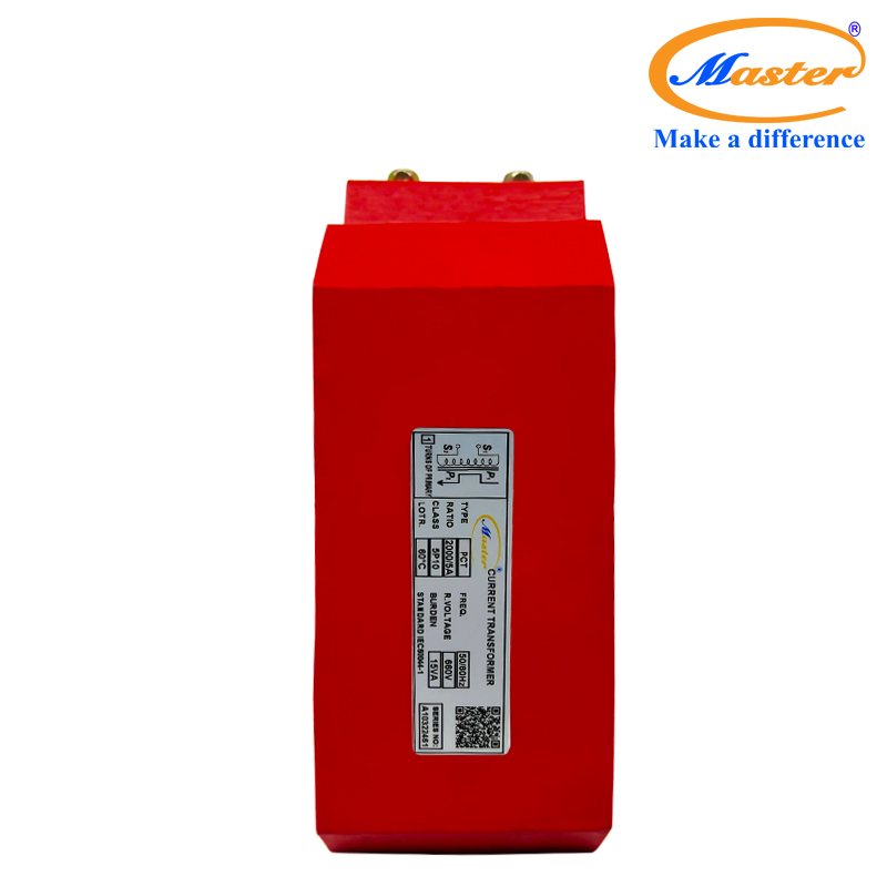 Biến dòng bảo vệ PCT 2000/5A Master - đúc Epoxy vuông đỏ