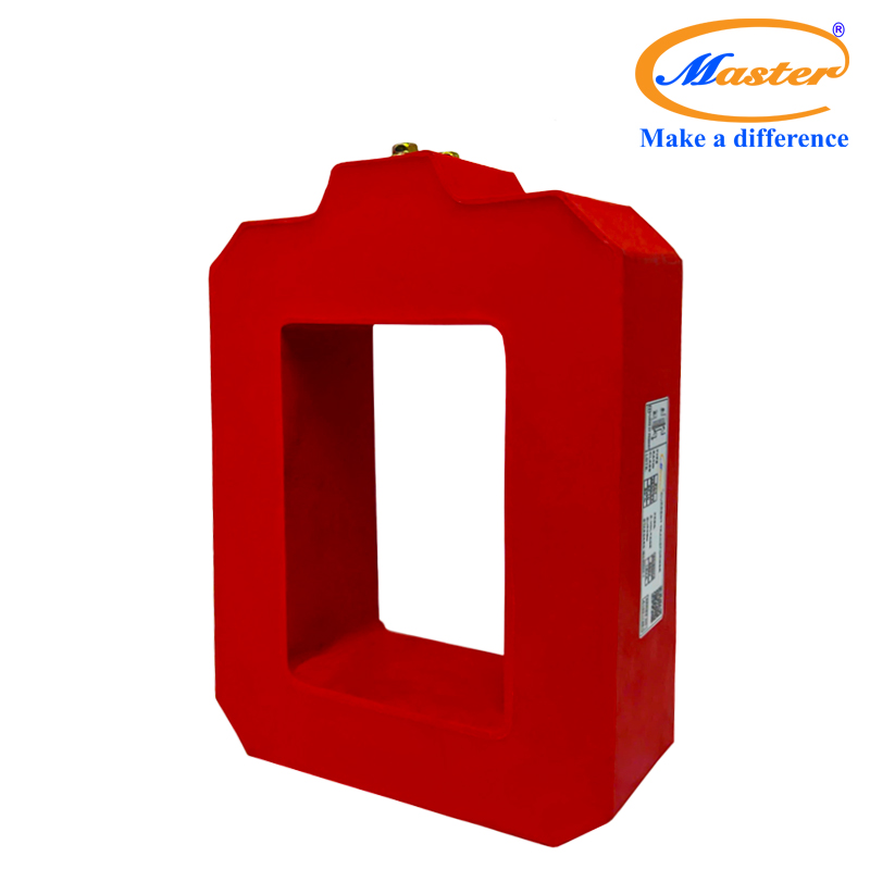 Biến dòng bảo vệ PCT 2500/5A Master - đúc Epoxy vuông đỏ