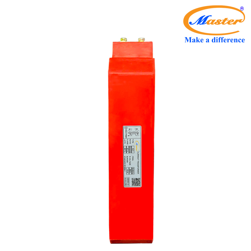 Biến dòng bảo vệ PCT 6300/5A Master - đúc Epoxy vuông đỏ