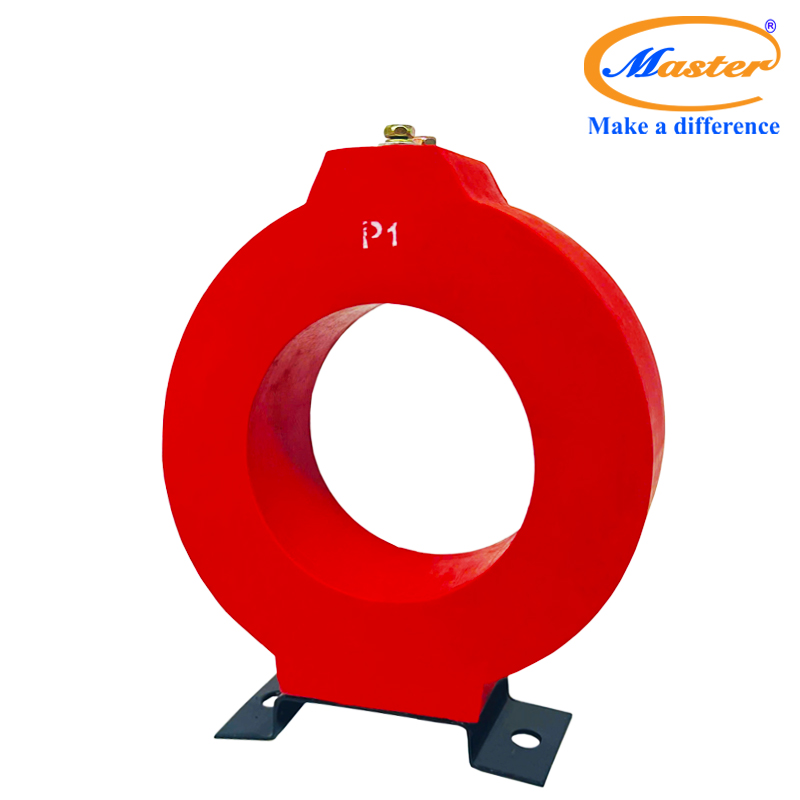 Biến dòng đo lường MCT 1250/5A Master - đúc epoxy đỏ tròn