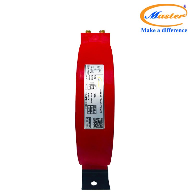 Biến dòng đo lường MCT 3200/5A Master - đúc epoxy đỏ tròn