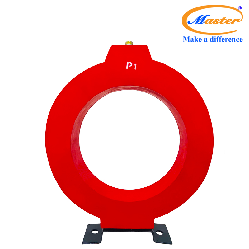 Biến dòng đo lường MCT 2000/5A Master - đúc epoxy đỏ tròn