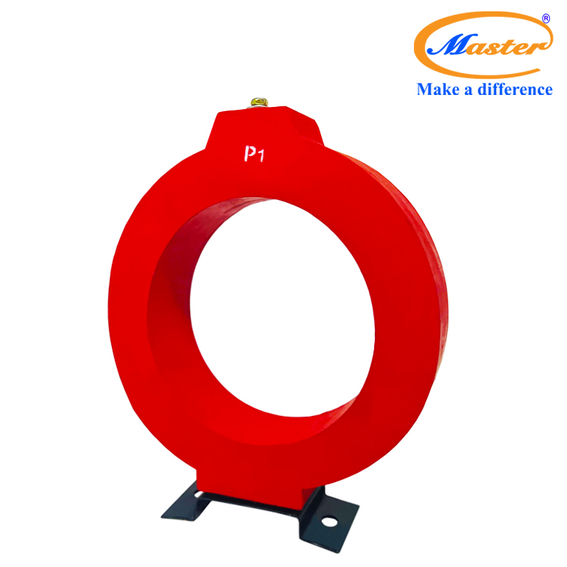 Biến dòng đo lường MCT 2000/5A Master - đúc epoxy đỏ tròn