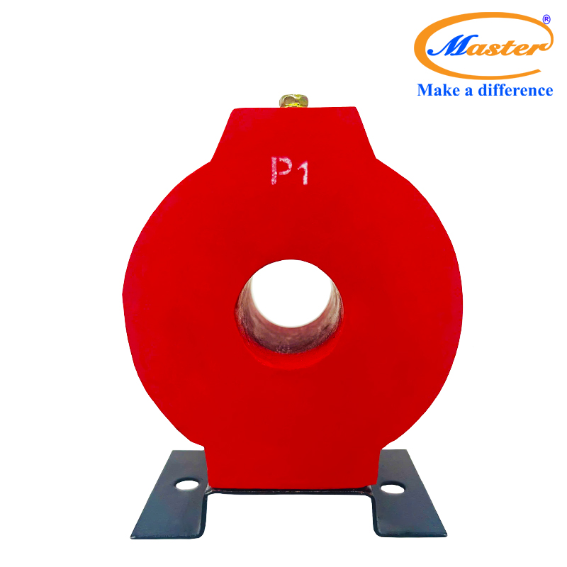 Biến dòng đo lường MCT 100/5A Master - đúc epoxy đỏ tròn