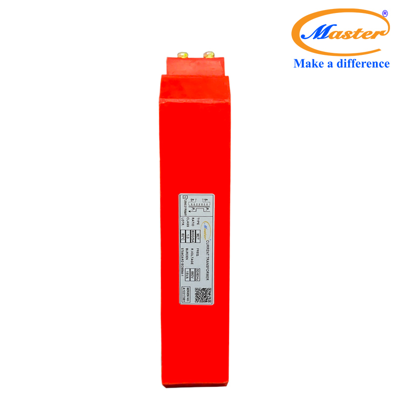 Biến dòng đo lường MCT 6000/5A Master - đúc epoxy vuông đỏ