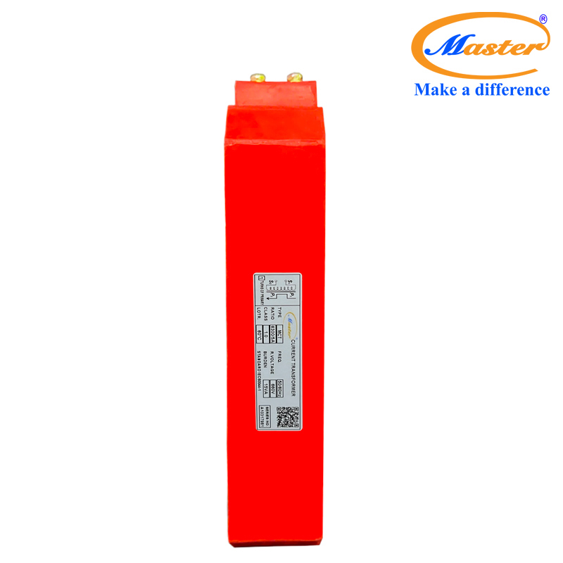 Biến dòng đo lường MCT 6300/5A Master - đúc epoxy vuông đỏ