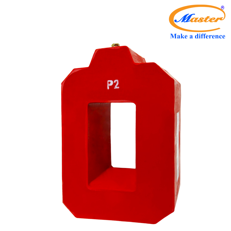 Biến dòng bảo vệ PCT 1600/5A Master - đúc Epoxy vuông đỏ