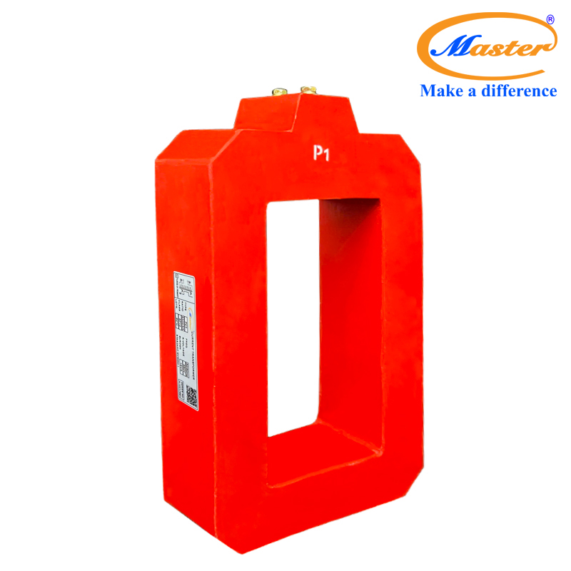 Biến dòng bảo vệ PCT 6300/5A Master - đúc Epoxy vuông đỏ