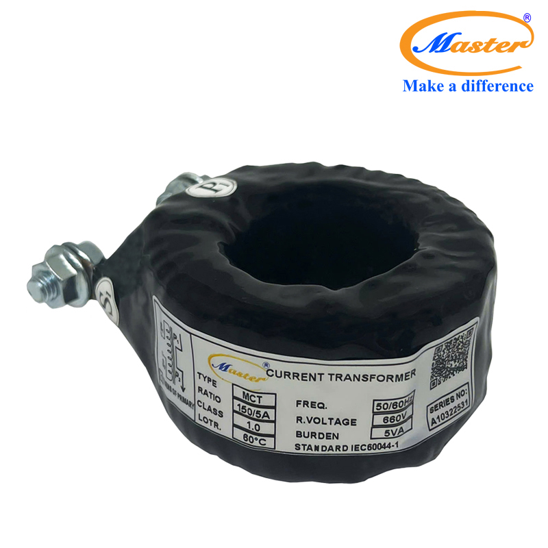 Biến dòng đo lường MCT 150/5A Master - đúc epoxy đen tròn