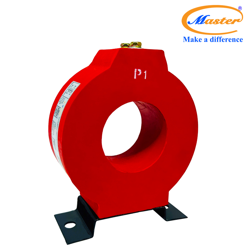 Biến dòng đo lường MCT 500/5A Master - đúc epoxy đỏ tròn