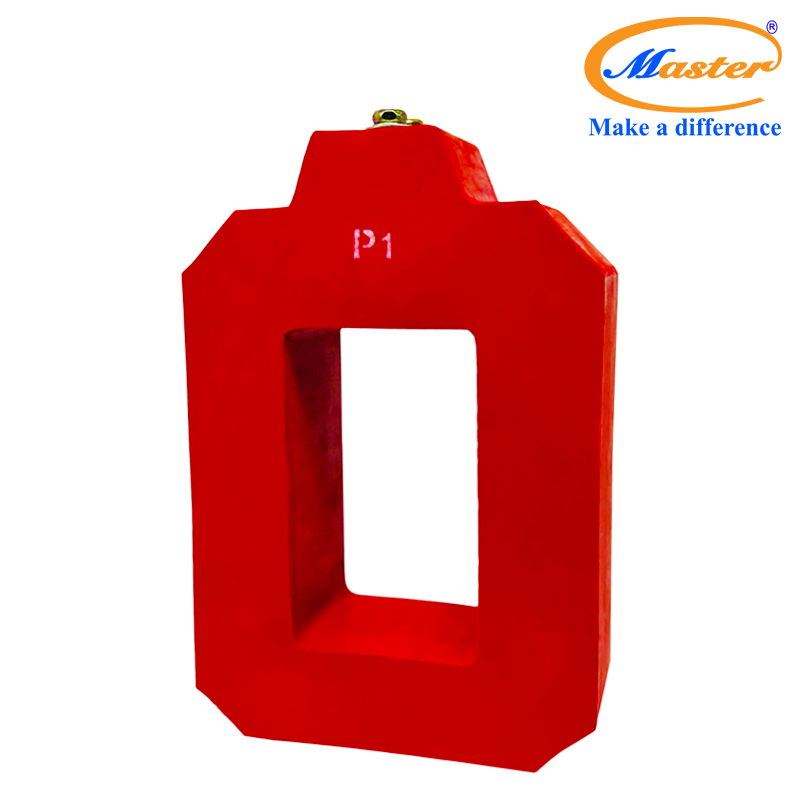 Biến dòng đo lường MCT 2000/5A Master - đúc epoxy vuông đỏ