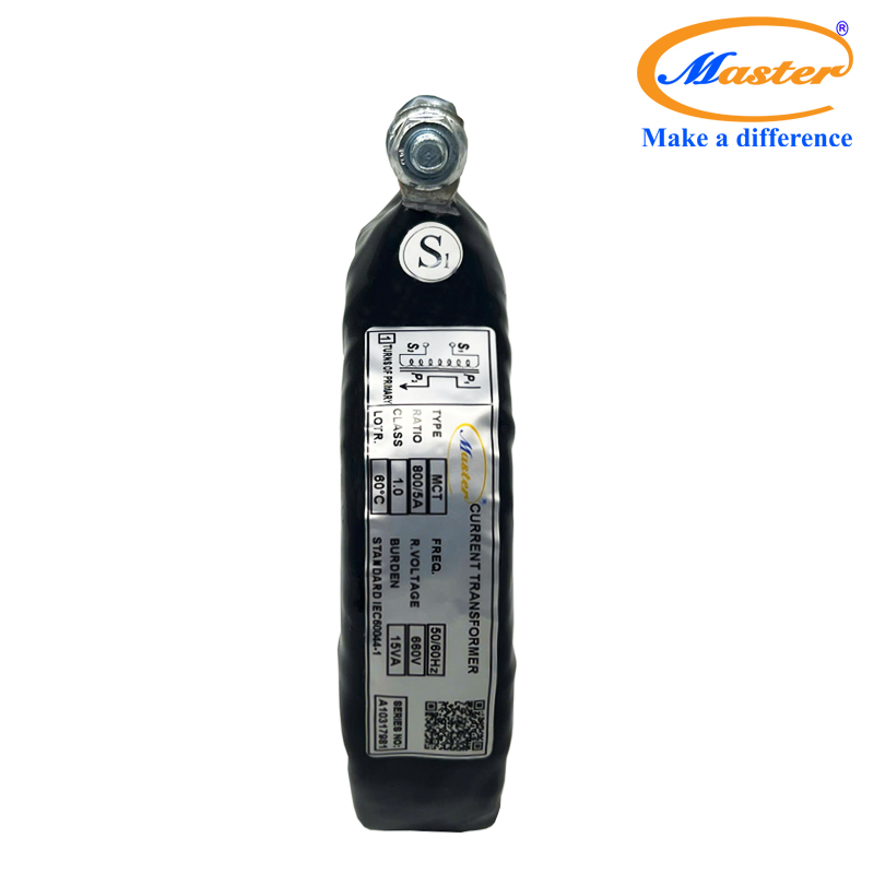 Biến dòng đo lường MCT 800/5A Master - đúc epoxy đen tròn