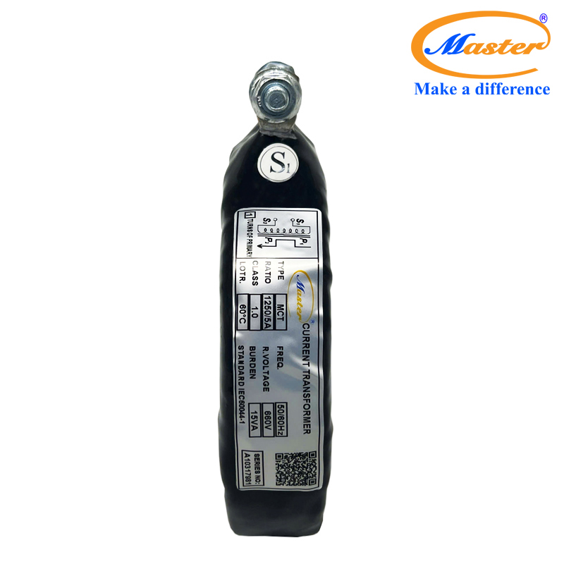 Biến dòng đo lường MCT 1250/5A Master - đúc epoxy đen tròn