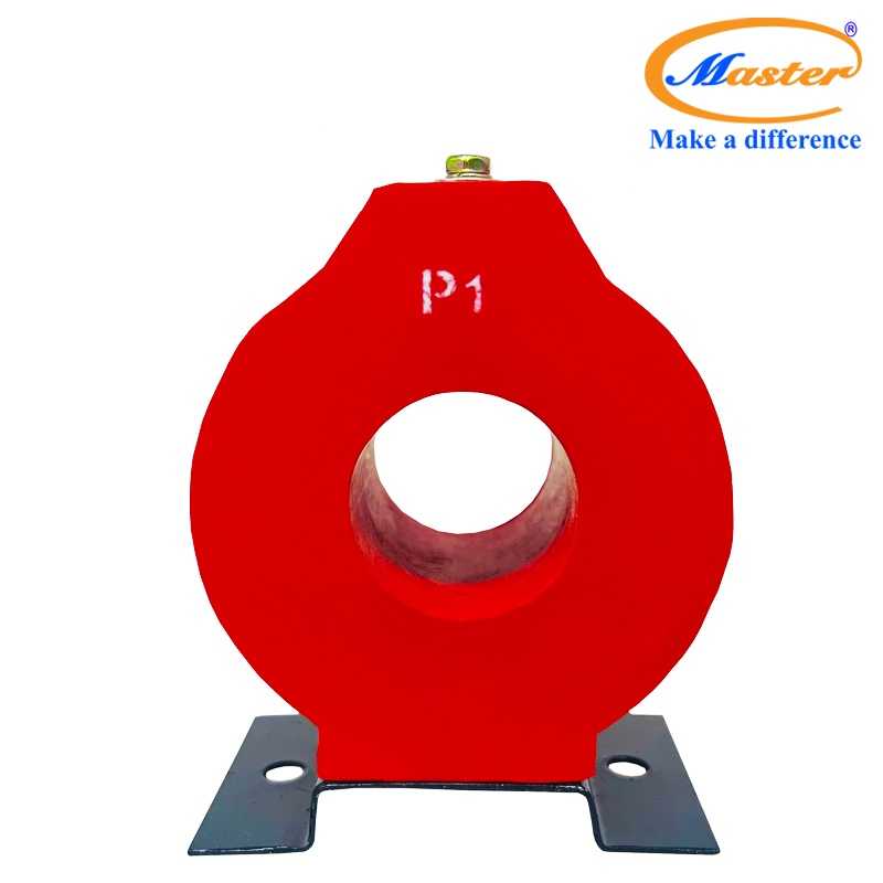 Biến dòng đo lường MCT 250/5A Master - đúc epoxy đỏ tròn