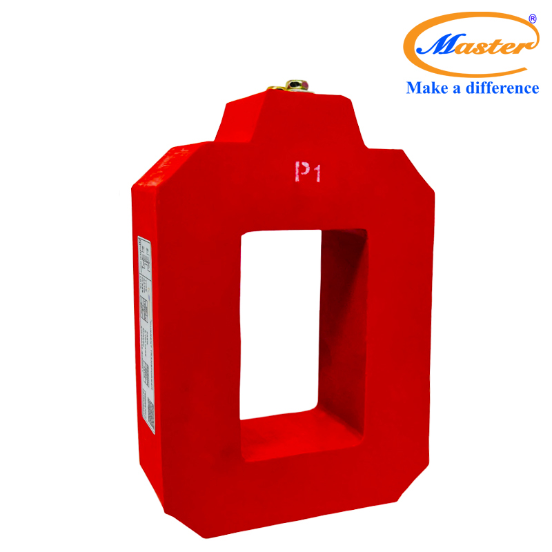 Biến dòng đo lường MCT 1250/5A Master - đúc epoxy vuông đỏ