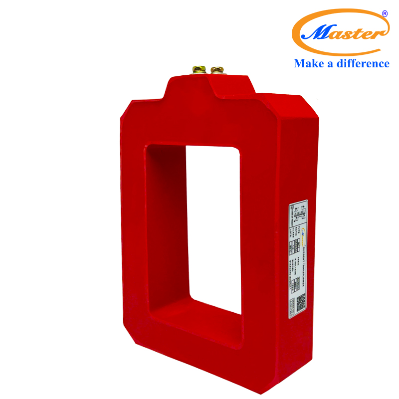 Biến dòng đo lường MCT 2500/5A Master - đúc epoxy vuông đỏ