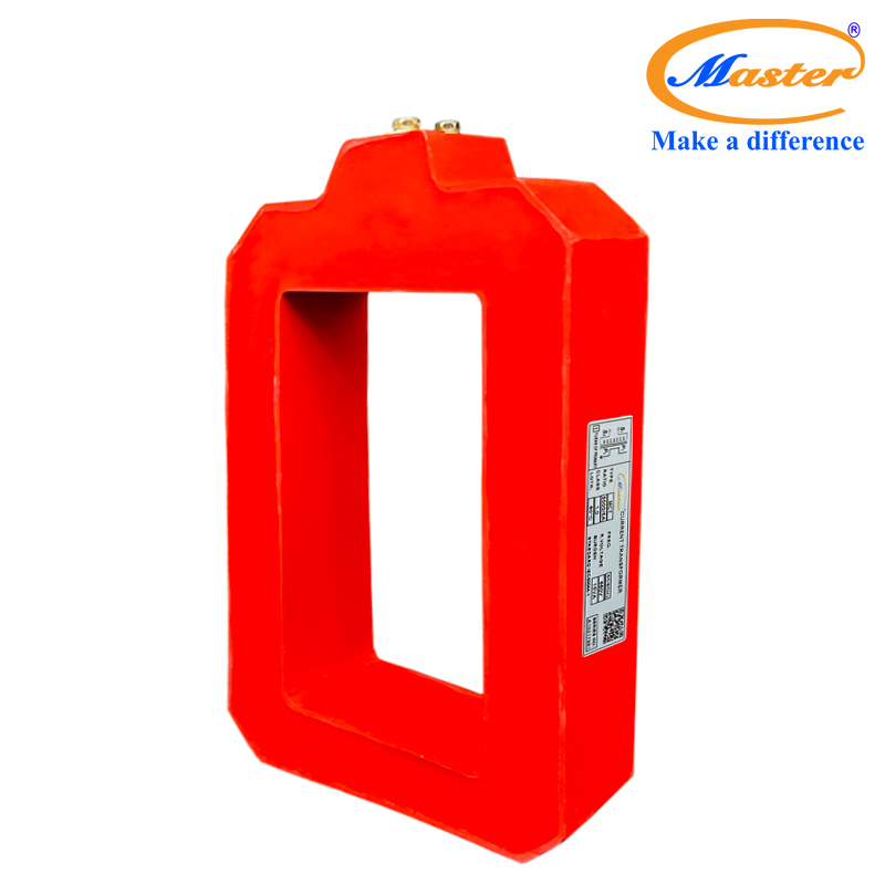 Biến dòng đo lường MCT 5000/5A Master - đúc epoxy vuông đỏ