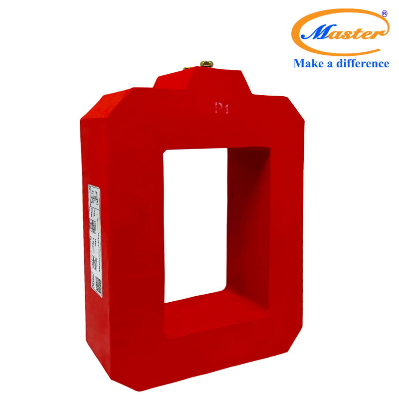 Biến dòng bảo vệ PCT 3200/5A Master - đúc Epoxy vuông đỏ
