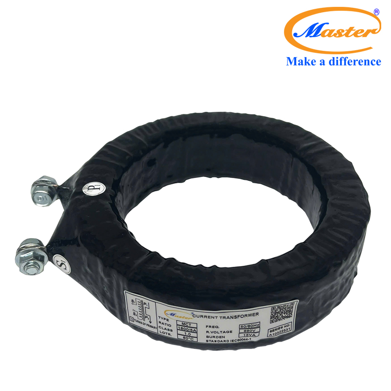Biến dòng đo lường MCT 1600/5A Master - đúc epoxy đen tròn