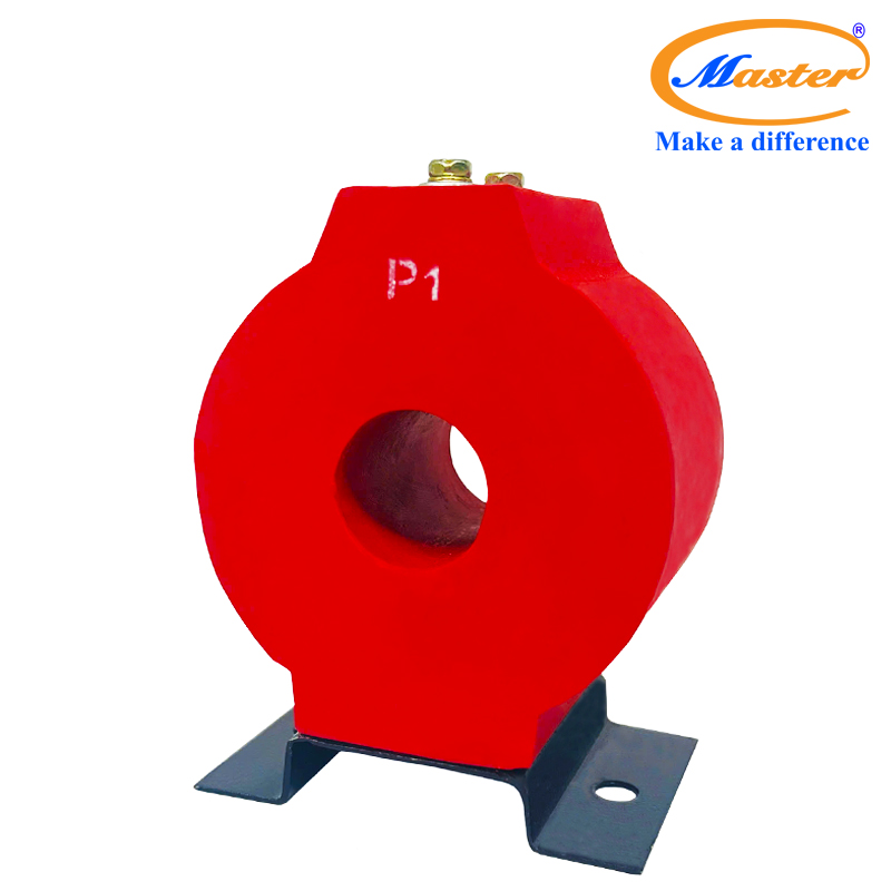 Biến dòng đo lường MCT 100/5A Master - đúc epoxy đỏ tròn